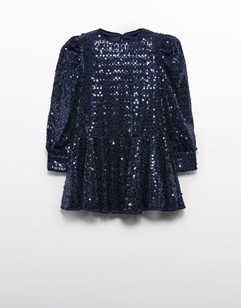 Abel & Lula Navy Sequins Dress