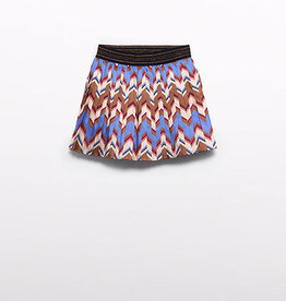 Abel & Lula SALE Pleated Skirt Indigo Multi