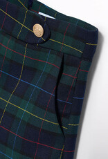Abel & Lula Girls Navy Plaid Shorts