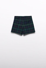 Abel & Lula Girls Navy Plaid Shorts