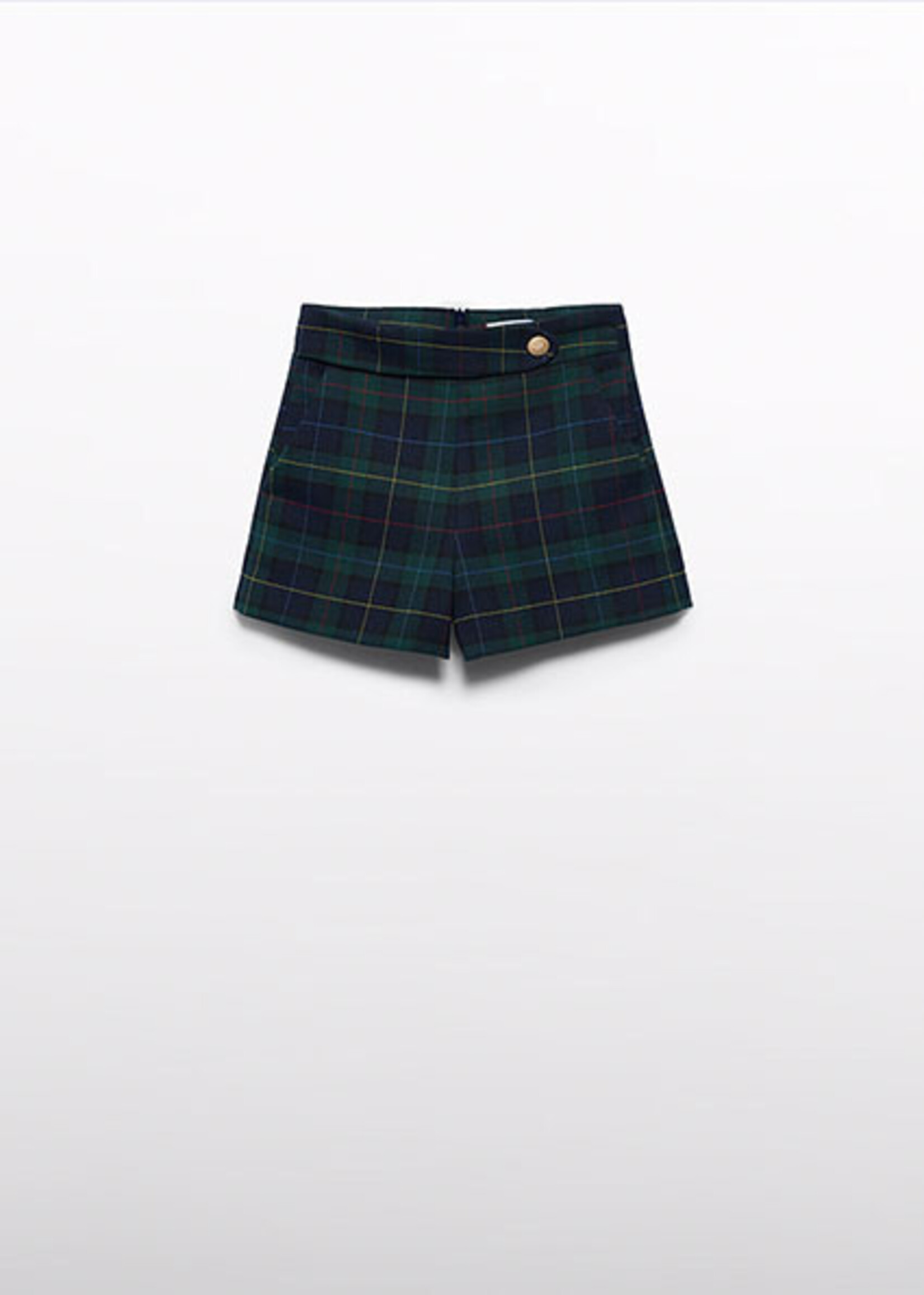 Abel & Lula Girls Navy Plaid Shorts