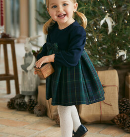 Abel & Lula SALE Check Dress Navy