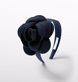 Abel & Lula SALE Big Bold Flower Headband Navy