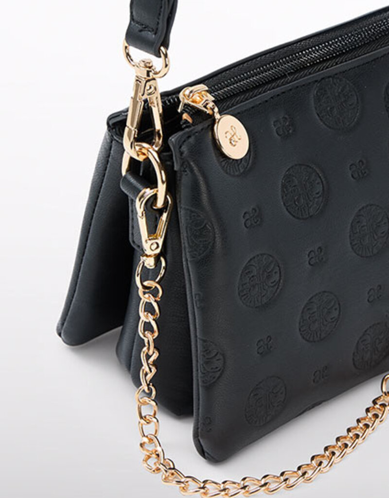 Abel & Lula Black Logo Handbag