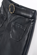 Abel & Lula Black Pleather Culotte