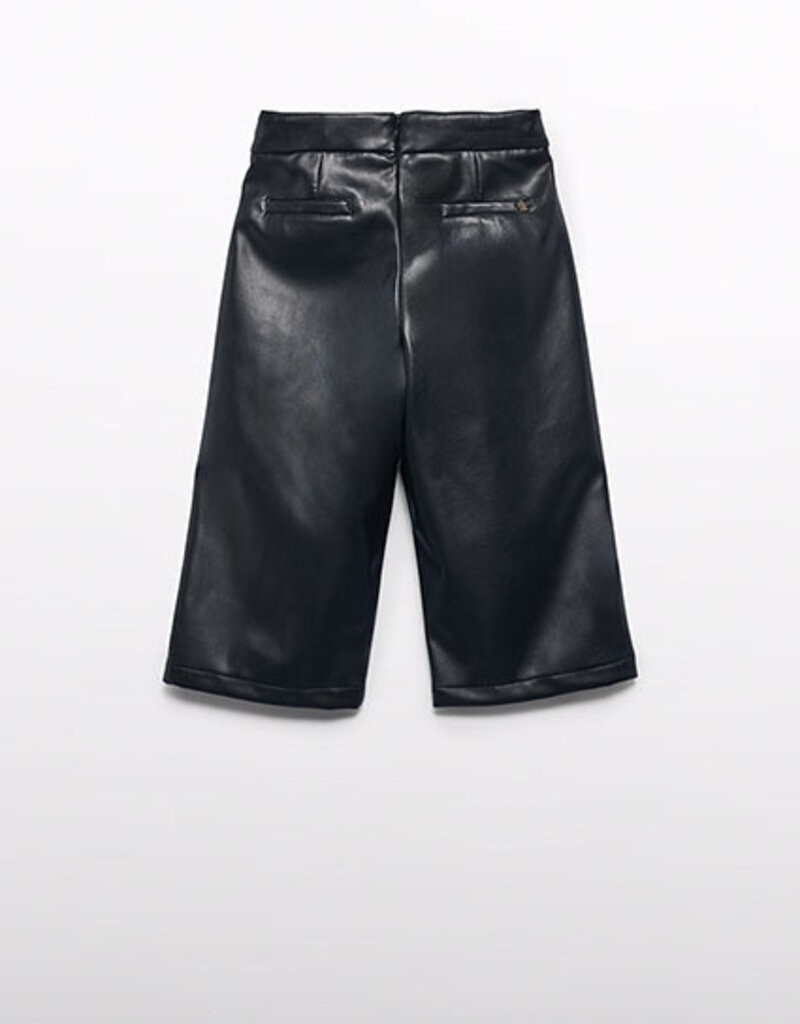 Abel & Lula Black Pleather Culotte