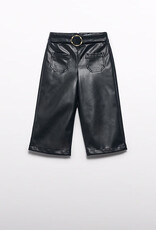 Abel & Lula Black Pleather Culotte