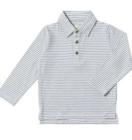 Me & Henry SALE POLO MIDWAY  GREY WHITE STRIPE