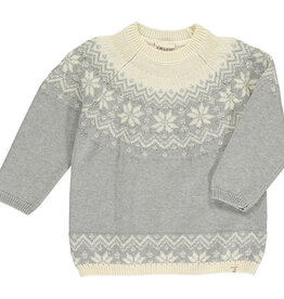 Me & Henry SALE IGLOO SWEATER GREY FAIRISLE