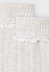 Mayoral Cream Knee Socks w/Frill