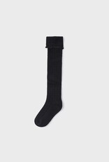 Mayoral Black Knee Socks w/Frill
