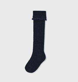 Mayoral Navy Knee Socks w/Frill