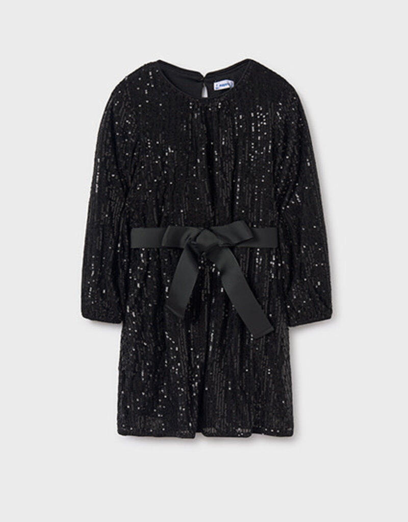 Mayoral Black Sequin Dress
