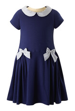 Rachel Riley Bow Two Tone Dress
