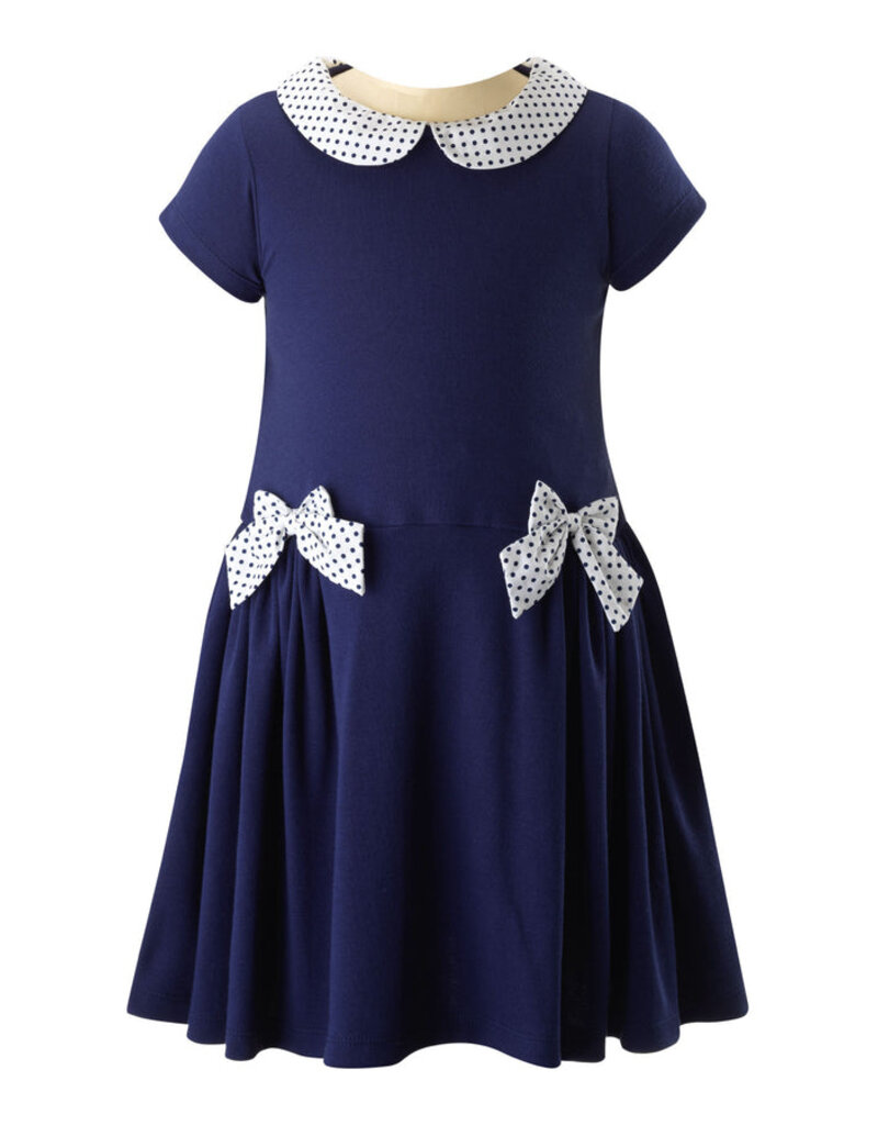 Rachel Riley Bow Two Tone Dress