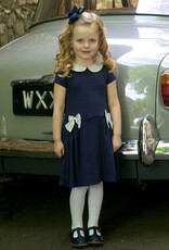 Rachel Riley Bow Two Tone Dress