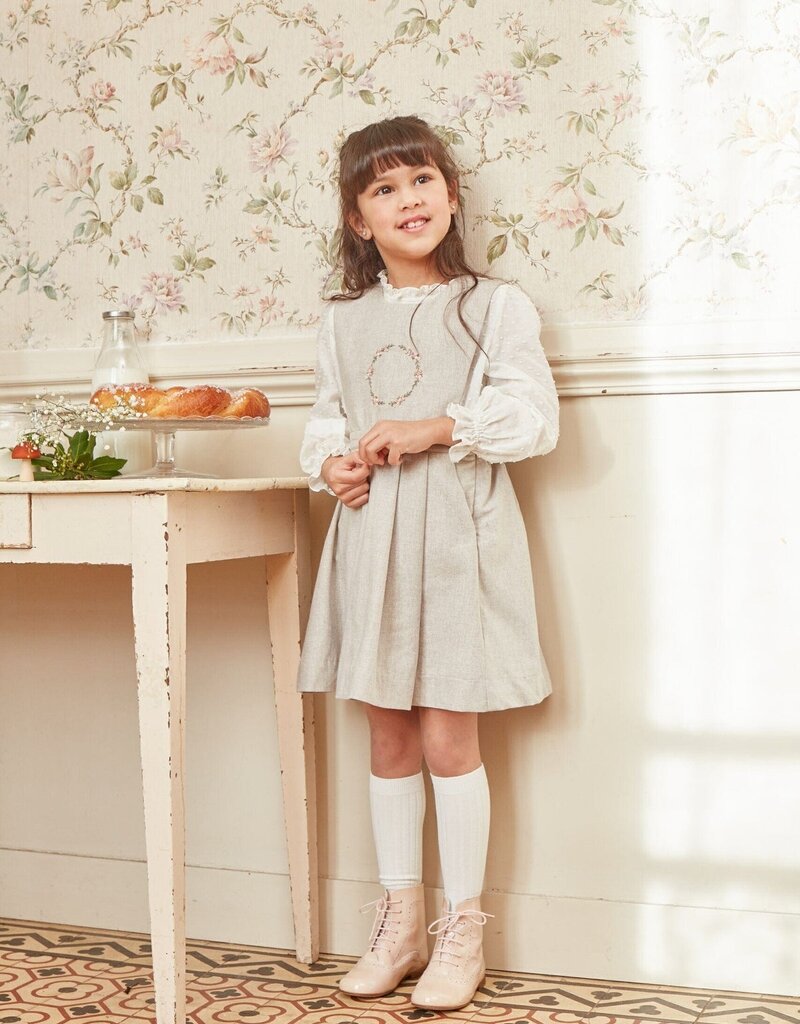 Kidiwi France Maite Twill Skirt Heather Beige