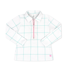 Set Athleisure Heather Half Zip Mint to Be/Cotton Candy Pink