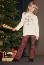 Hatley Kids Red Plaid Flared Pants