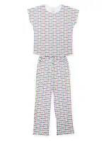 Lila + Hayes SALE Marcia Women's Pajama Pant Set Christmas Tree Bright