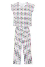 Lila + Hayes Marcia Women's Pajama Pant Set Christmas Tree Bright