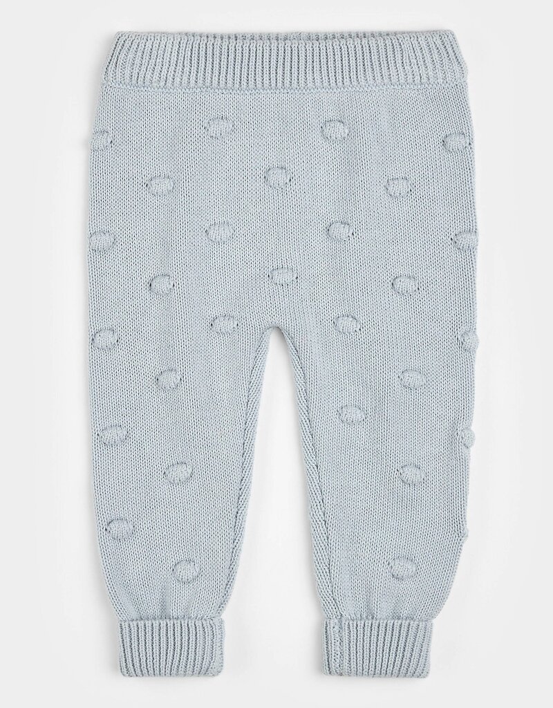 Petit Lem PEARL BLUE SWEATER KNIT LEGGINGS