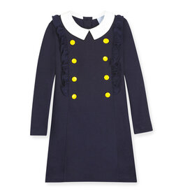 bella bliss SALE Renee Dress Navy w/Yellow Buttons