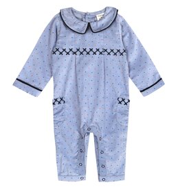 Viverano SALE Peter Pan Collar Embr Corduroy Baby Jumpsuit