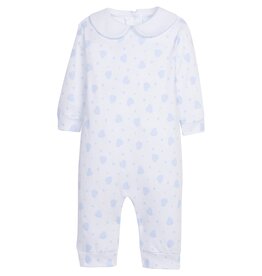 Little English SALE Printed Playsuit Blue Hearts