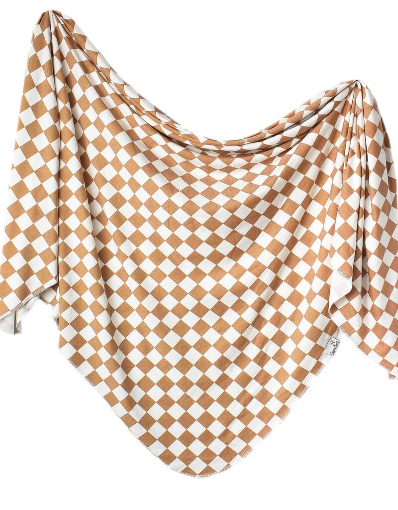 Copper Pearl Knit Blanket Rad