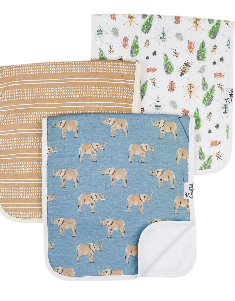 Copper Pearl Burp Cloths Set Peanut