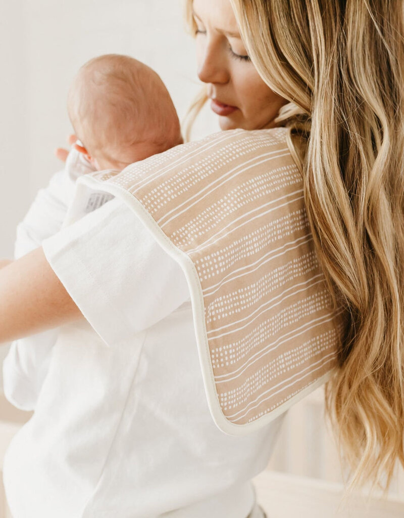 Copper Pearl Burp Cloths Set Peanut