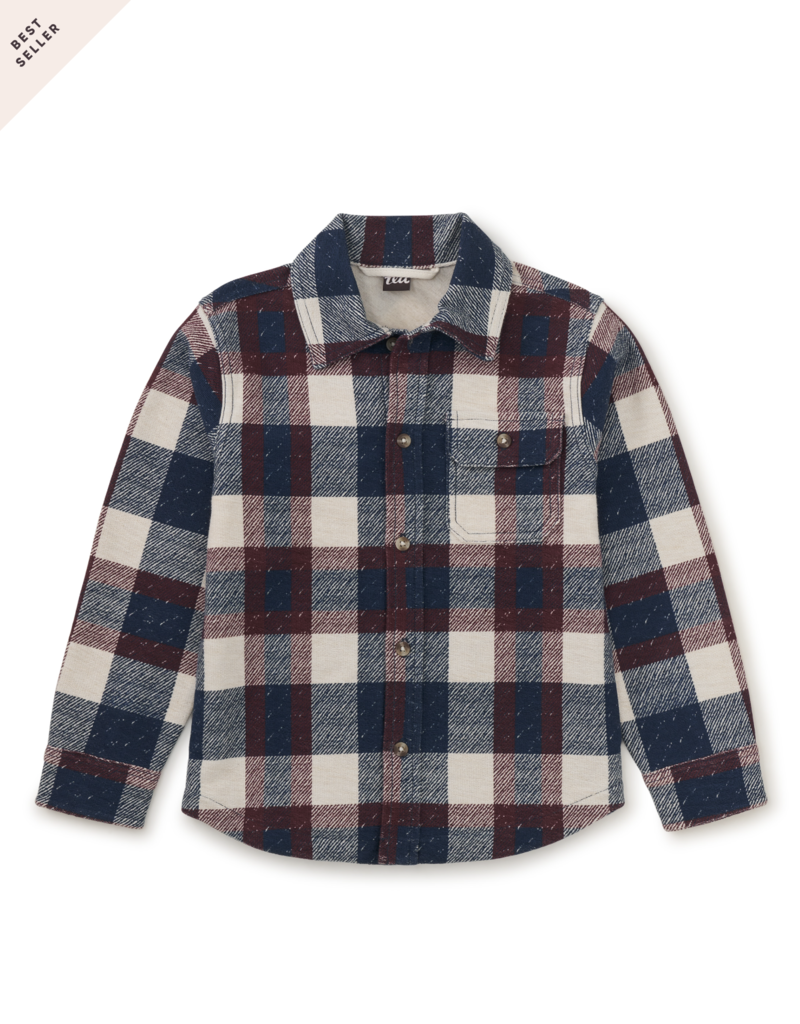 Tea Collection Knit Shacket Cappadocia Plaid