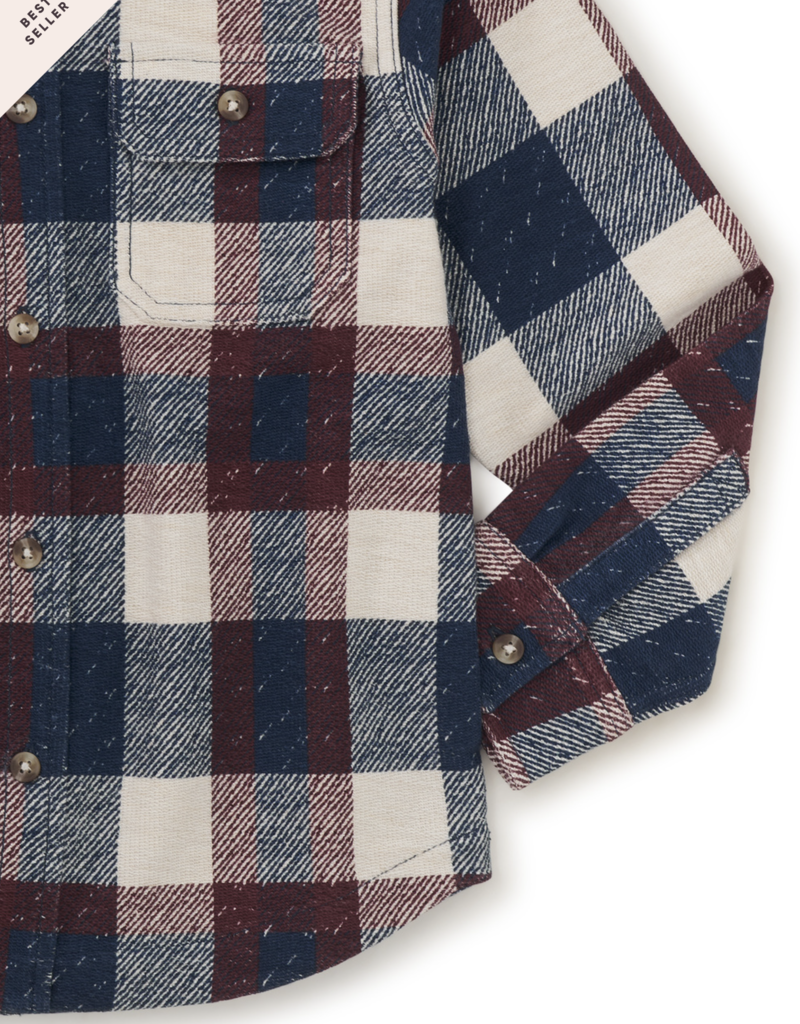 Tea Collection Knit Shacket Cappadocia Plaid
