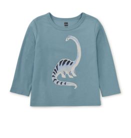 Tea Collection SALE Long Neck Dino Baby Tee Seashore