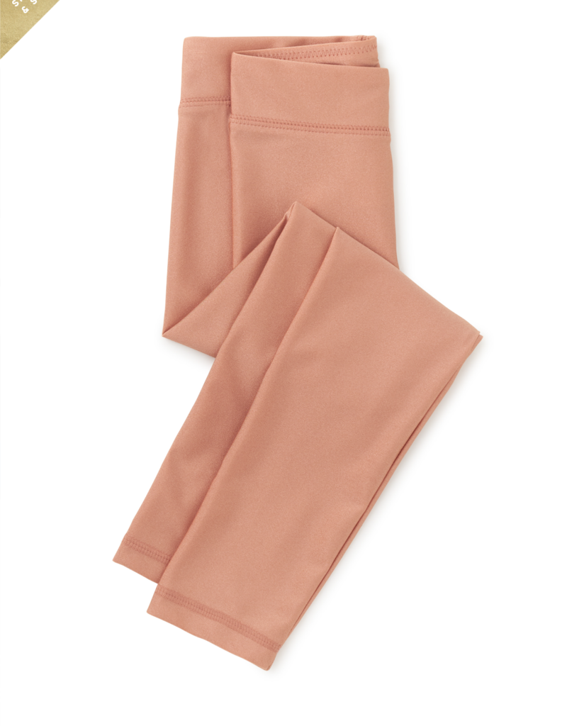 Tea Collection Shiny Metallic Leggings Desert Sand