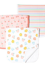 Copper Pearl Burp Cloth Set Cheery