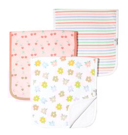 Copper Pearl Burp Cloth Set Cheery