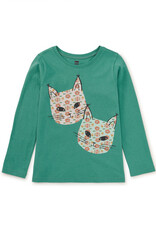 Tea Collection Turkish Cats Double Sided Tee Seaspray