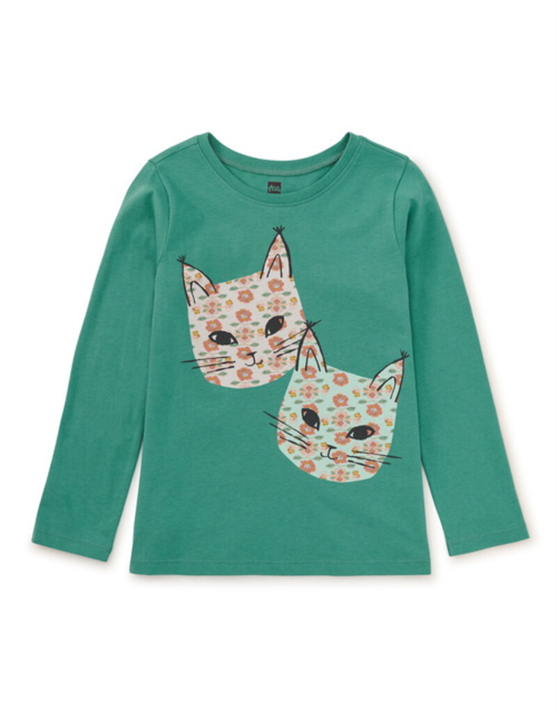 Tea Collection Turkish Cats Double Sided Tee Seaspray