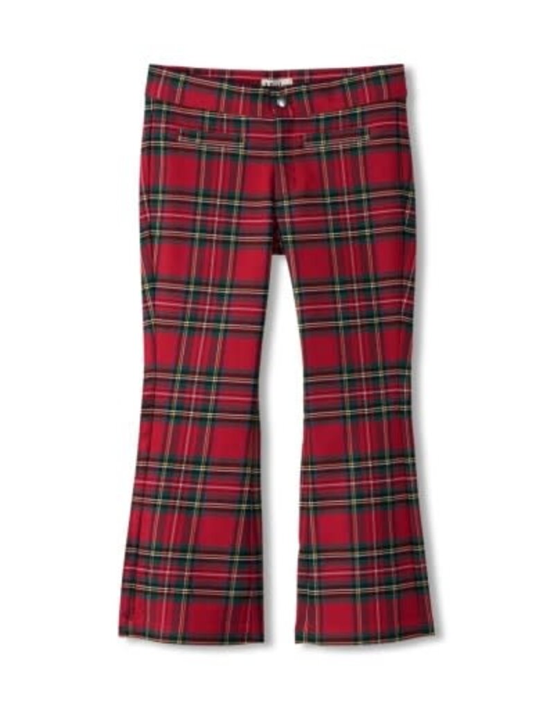 Hatley Kids Red Plaid Flared Pants
