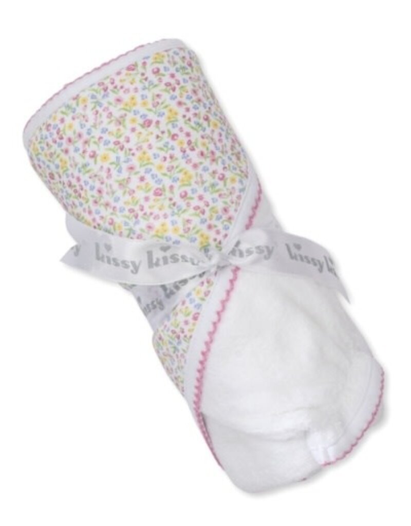 Kissy Kissy Garden Trellis Hooded Towel w/Mitt Set