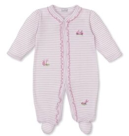 Kissy Kissy Pink Stripe Footie w/Golf Print