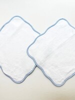Terry Tots Wash Cloth Set of 2 Blue or Pink