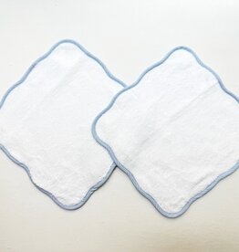 Terry Tots Wash Cloth Set of 2 Blue or Pink
