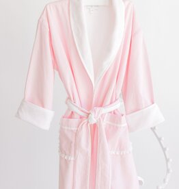 Terry Tots Bathrobe Pink Stripe