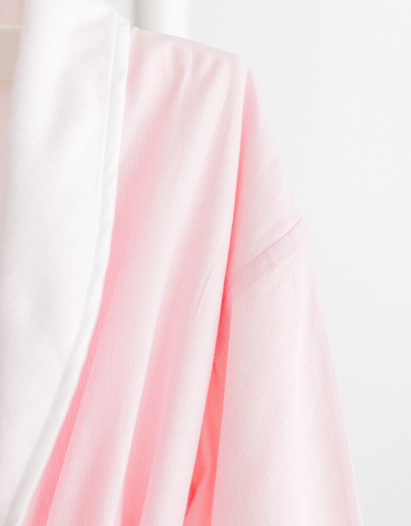 Terry Tots Bathrobe Pink Stripe