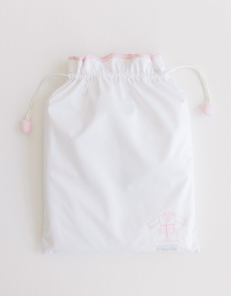 Terry Tots Bathrobe Pink Stripe