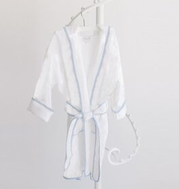 Terry Tots Bathrobe Blue Stripe