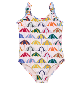 Pink Chicken claire suit multi umbrellas